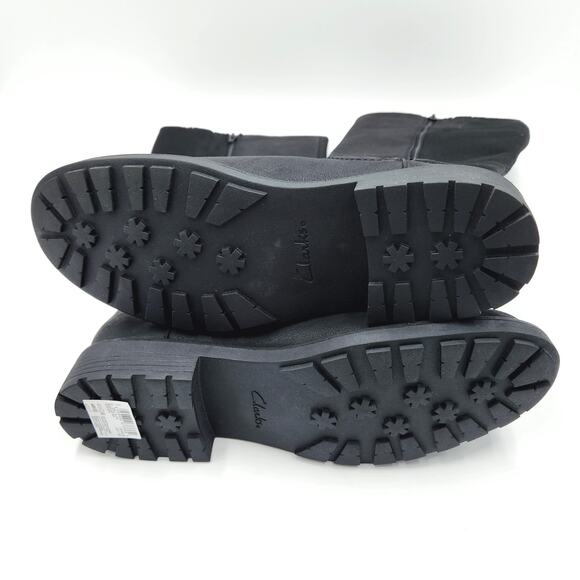 Clarks Women Black Leather Opal Glow Classic Casual Riding Boots Size US 9.5M - Picture 7 of 7